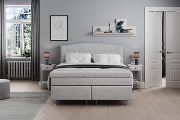 Belda Kontinentalsäng 180x200Fast/Medium - Ljusgrå - Products - Möbler - Säng - Kontinentalsäng