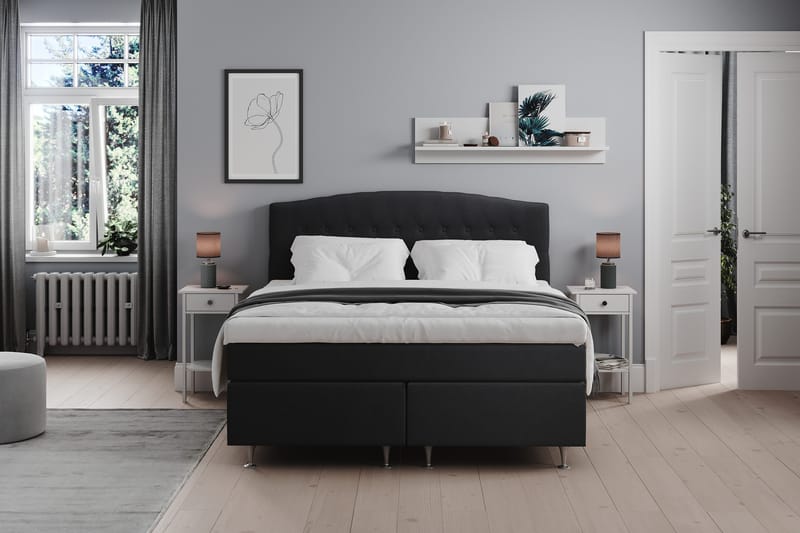 Belda Kontinentalsäng 180x200Medium - Svart - Products - Möbler - Säng - Kontinentalsäng