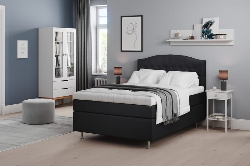 Belda Sängpaket 120x200 Medium - Svart - Products - Möbler - Säng - Enkelsäng