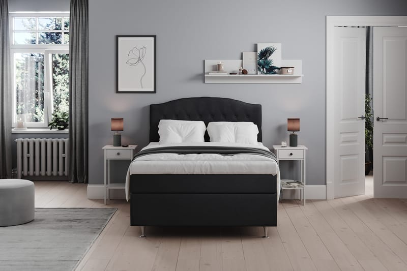 Belda Sängpaket 120x200 Medium - Svart - Products - Möbler - Säng - Enkelsäng