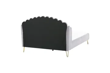 Benicio Sängram 160x200 cm - Grå/Guld - Products - Möbler - Säng - Sängram & sängstomme