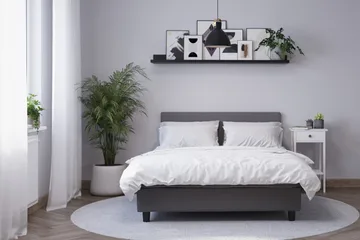 Billingen Komplett Sängpaket 120x200 cm - Grå - Products - Möbler - Säng - Kontinentalsäng