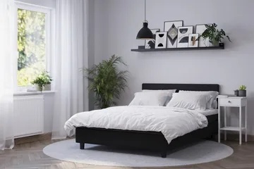 Billingen Komplett Sängpaket 180x200 cm - Svart - Products - Möbler - Säng - Kontinentalsäng