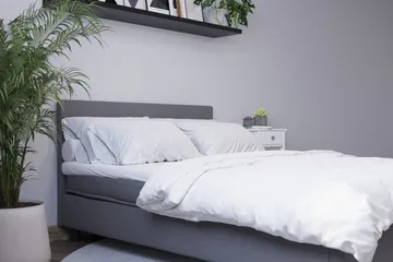 Billingen Kontinentalsäng 120x200 cm - Grå - Products - Möbler - Säng - Kontinentalsäng