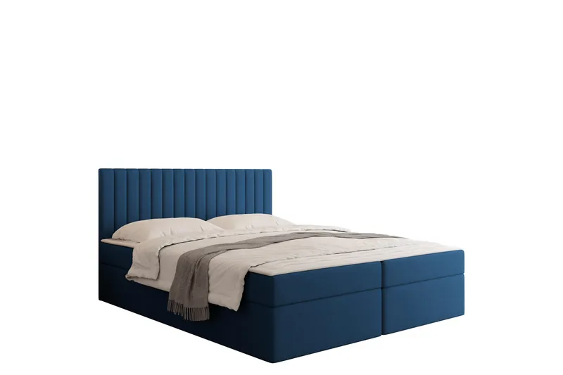 Calrosor Sängpaket Kontinentalsäng med Förvaring 160x200 cm - Blå - Products - Möbler - Säng - Komplett sängpaket