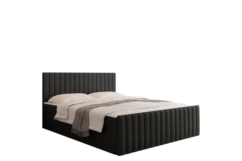 Calrosor Sängpaket Kontinentalsäng med Förvaring 160x200 cm - Svart - Products - Möbler - Säng - Komplett sängpaket