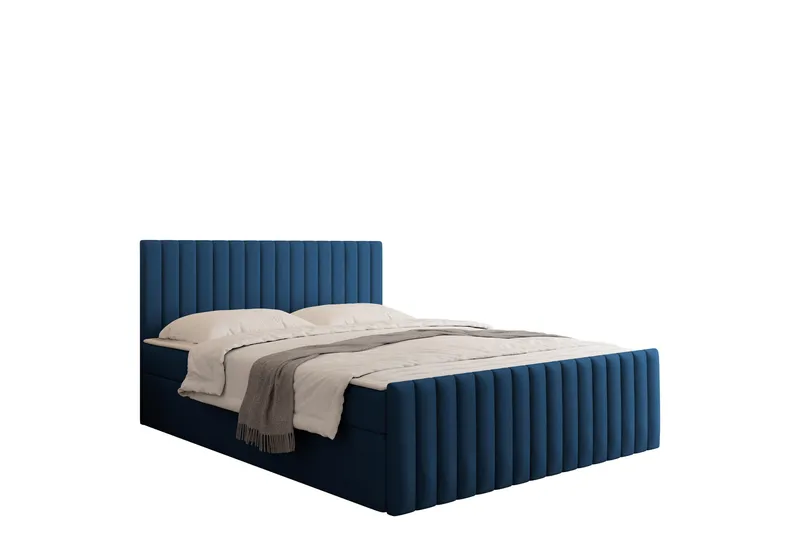 Calrosor Sängpaket Kontinentalsäng med Förvaring 180x200 cm, Blå