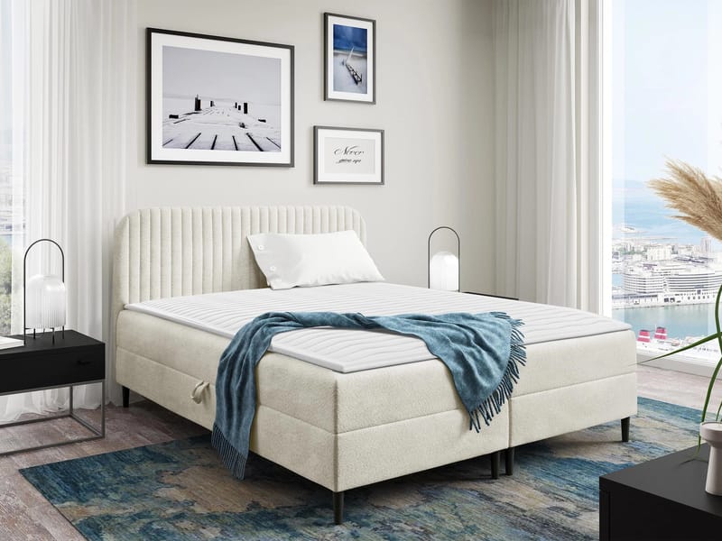Celestine Förvaringssäng 160x200 cm - Vit - Products - Möbler - Säng - Komplett sängpaket