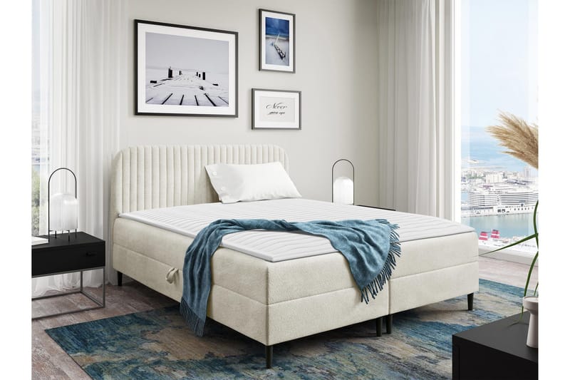Celestine Förvaringssäng 180x200 cm - Vit - Products - Möbler - Säng - Komplett sängpaket