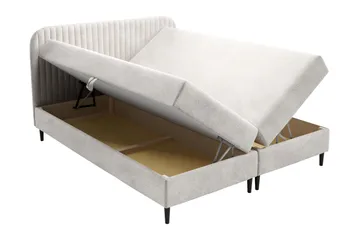 Celestine Förvaringssäng 200x200 cm - Grön - Products - Möbler - Säng - Komplett sängpaket
