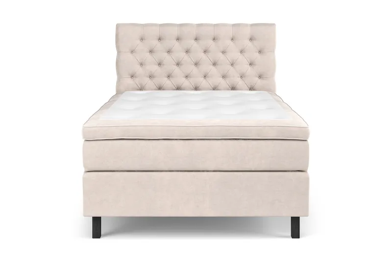Celine Kontinentalsäng 140x200cm - Beige/Sammet - Products - Möbler - Säng - Kontinentalsäng