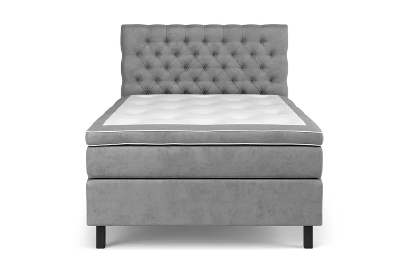 Celine Kontinentalsäng 140x200cm - Grå/Sammet - Products - Möbler - Säng - Kontinentalsäng