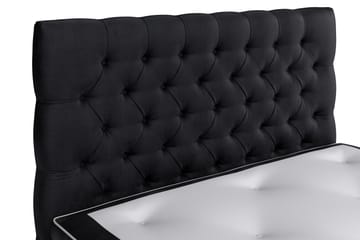 Celine Kontinentalsäng 140x200cm - Svart/Sammet - Products - Möbler - Säng - Kontinentalsäng