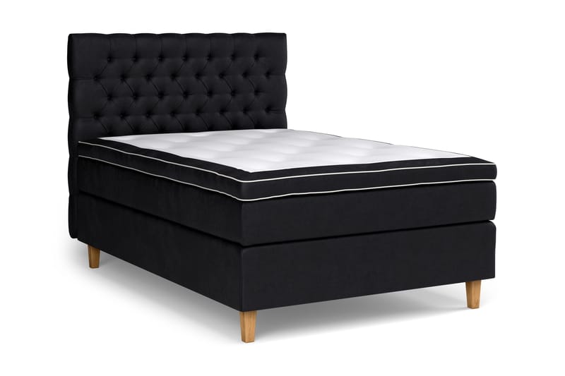 Celine Kontinentalsäng 140x200cm - Svart/Sammet - Products - Möbler - Säng - Kontinentalsäng