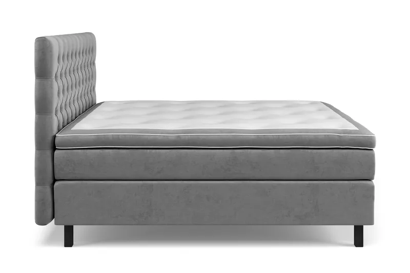 Celine Kontinentalsäng 160x200cm - Grå/Sammet - Products - Möbler - Säng - Kontinentalsäng