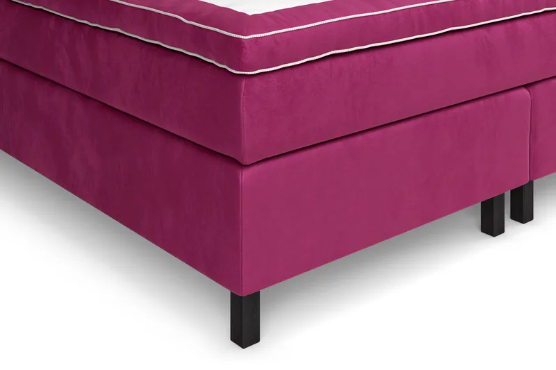 Celine Kontinentalsäng 210x210cm - Rosa/Sammet - Products - Möbler - Säng - Kontinentalsäng