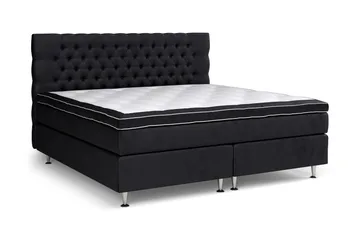 Celine Kontinentalsäng 210x210cm - Svart/Sammet - Products - Möbler - Säng - Kontinentalsäng