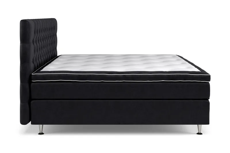 Celine Kontinentalsäng 210x210cm - Svart/Sammet - Products - Möbler - Säng - Kontinentalsäng