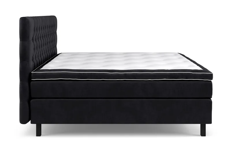 Celine Kontinentalsäng 210x210cm - Svart/Sammet - Products - Möbler - Säng - Kontinentalsäng