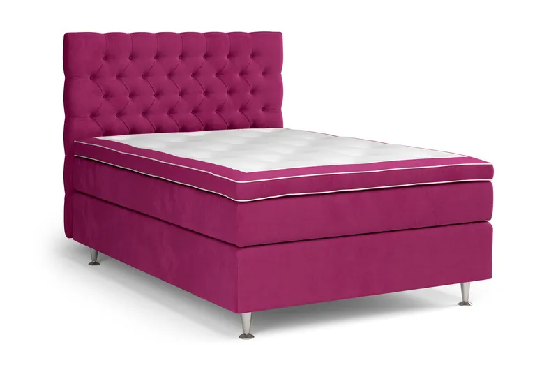 Celine Sängpaket 120x200 cm - Rosa/Sammet - Products - Möbler - Säng - Kontinentalsäng