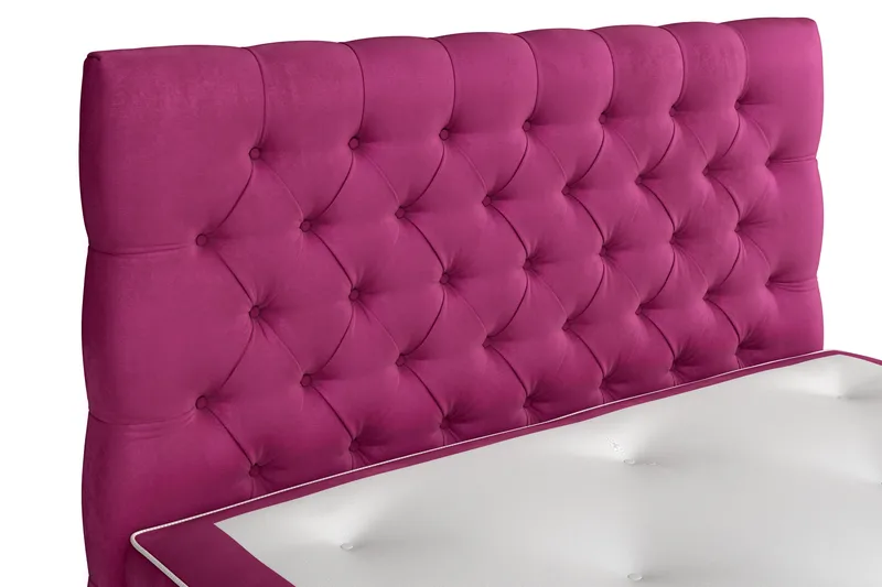Celine Sängpaket 120x200 cm - Rosa/Sammet - Products - Möbler - Säng - Kontinentalsäng