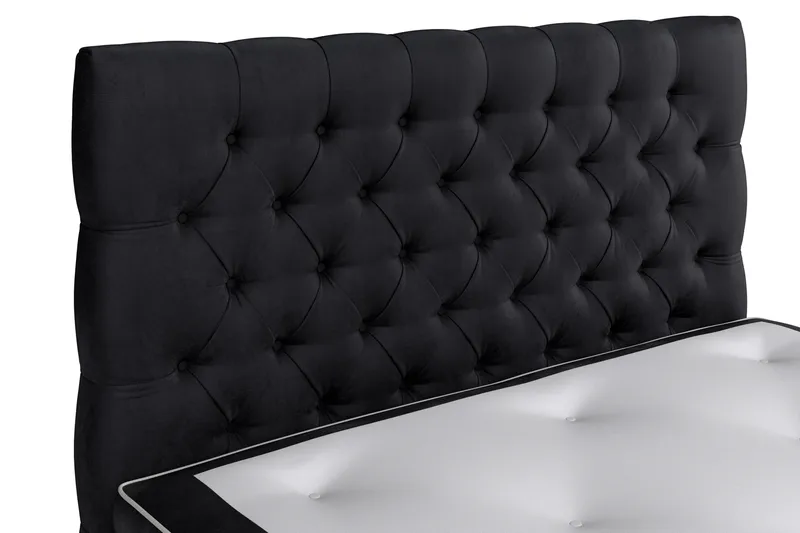 Celine Sängpaket 120x200 cm - Svart/Sammet - Products - Möbler - Säng - Kontinentalsäng