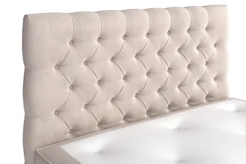 Celine Sängpaket 140x200cm - Beige / Sammet - Products - Möbler - Säng - Kontinentalsäng