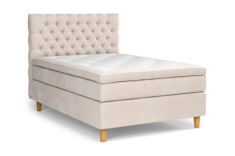 Celine Sängpaket 140x200cm - Beige/Sammet - Products - Möbler - Säng - Kontinentalsäng