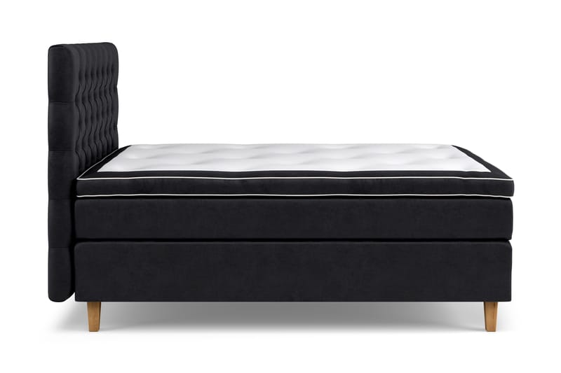 Celine Sängpaket 140x200cm - Svart/Sammet - Products - Möbler - Säng - Kontinentalsäng