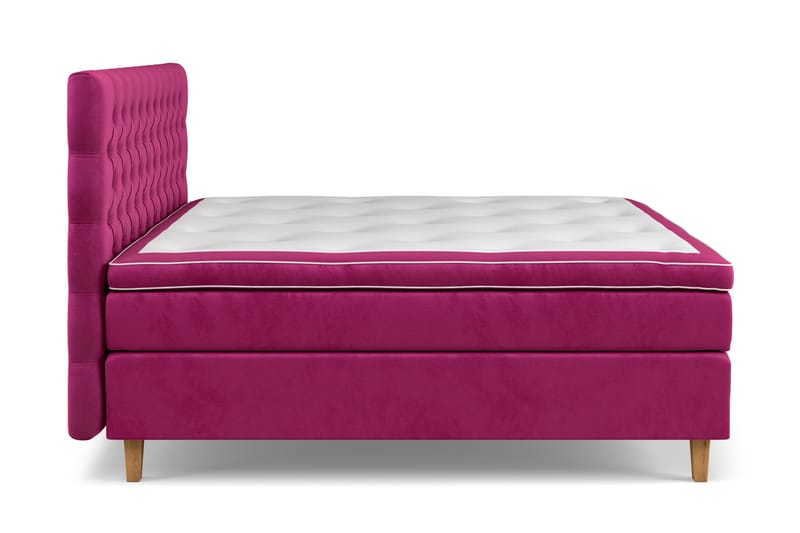 Celine Sängpaket 160x200cm - Rosa/Sammet - Products - Möbler - Säng - Kontinentalsäng