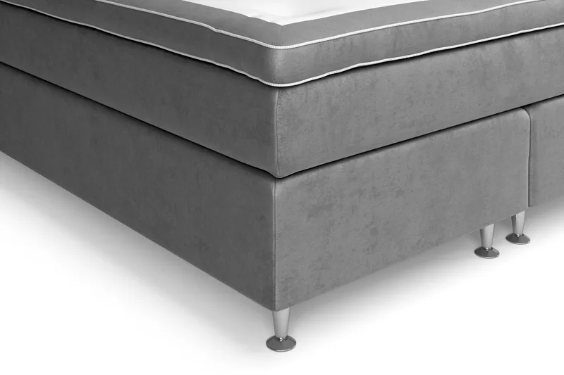 Celine Sängpaket 180x200 cm - Grå/Sammet - Products - Möbler - Säng - Kontinentalsäng