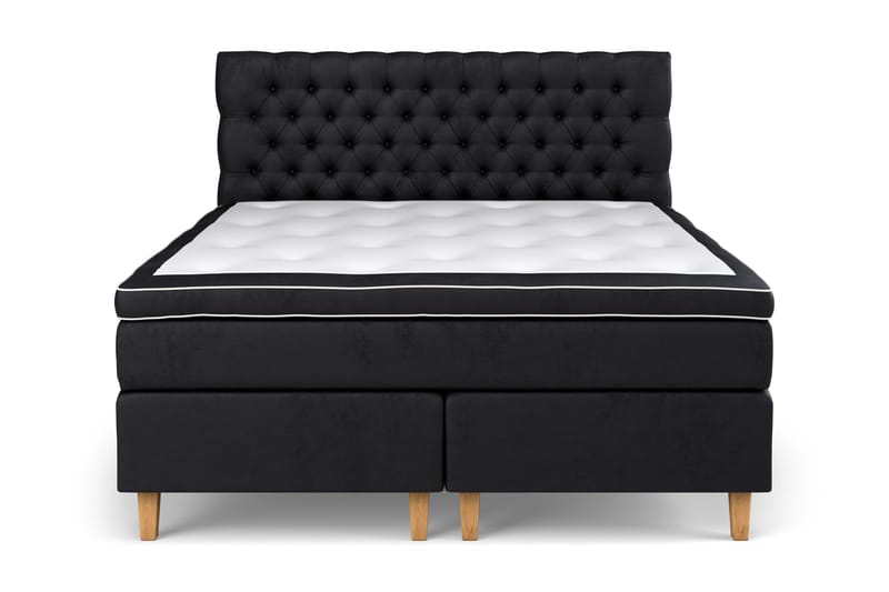 Celine Sängpaket 180x200 cm - Svart/Sammet - Products - Möbler - Säng - Kontinentalsäng