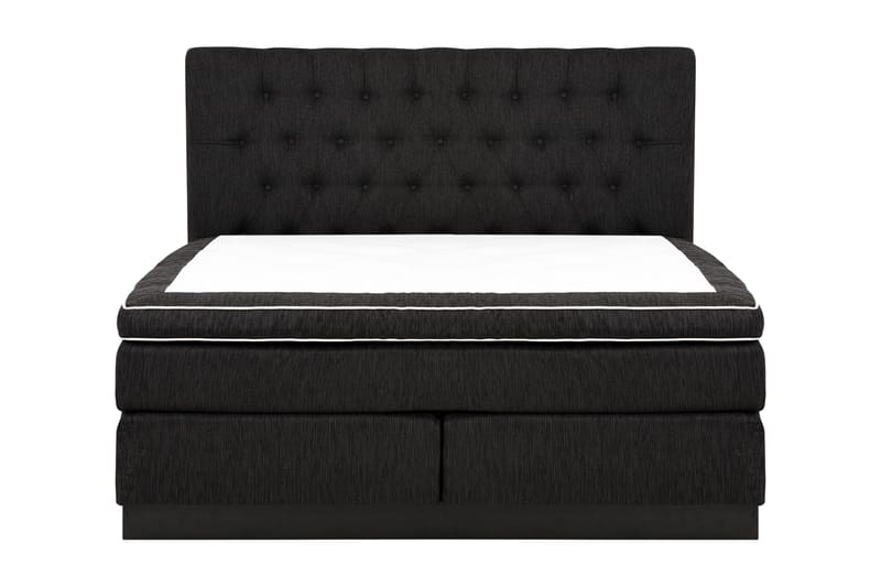 Charleston Kontinentalsäng 180x200 Fast Polyeterskum, Svart