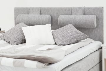 Charleston Kontinentalsäng 180x200 Fast Polyeterskum - Ljusgrå - Products - Möbler - Säng - Kontinentalsäng