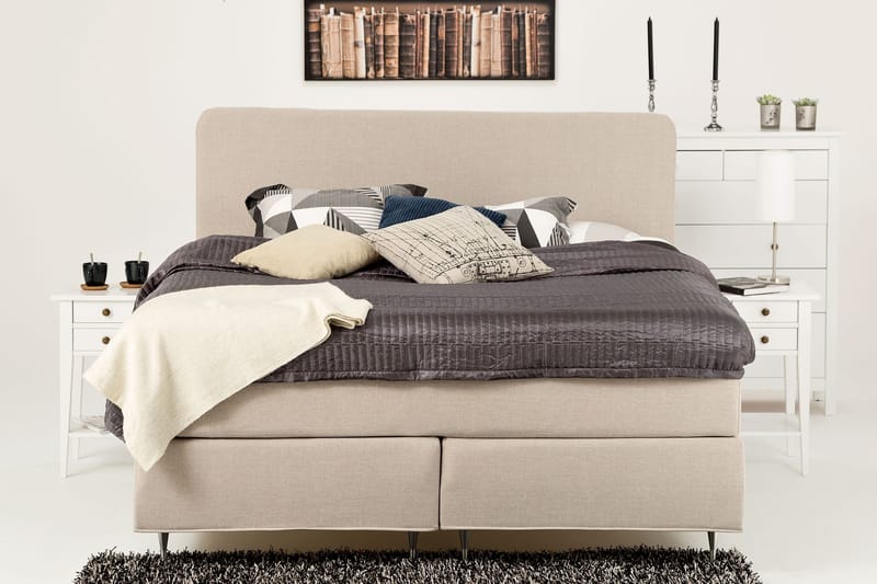 Dolly Kontinentalsäng 160x200 cm - Beige - Products - Möbler - Säng - Kontinentalsäng
