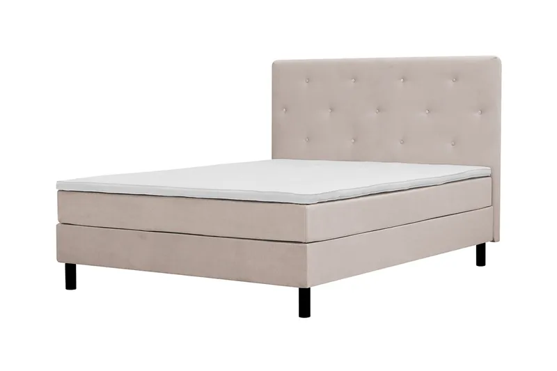 Dream Komplett Sängpaket 180x200 cm Assymetriska knappar - Beige - Products - Möbler - Säng - Kontinentalsäng