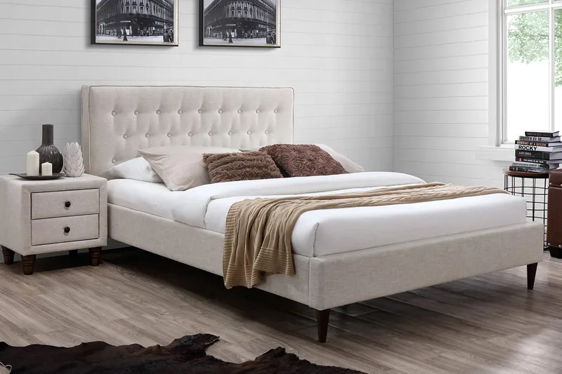 Emilia Sängram 120x200 cm, Ljusbeige