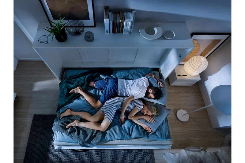 Rauk Sängskåp - Vit Högglans - Products - Möbler - Säng - Gästsäng & extrasäng - Sängskåp