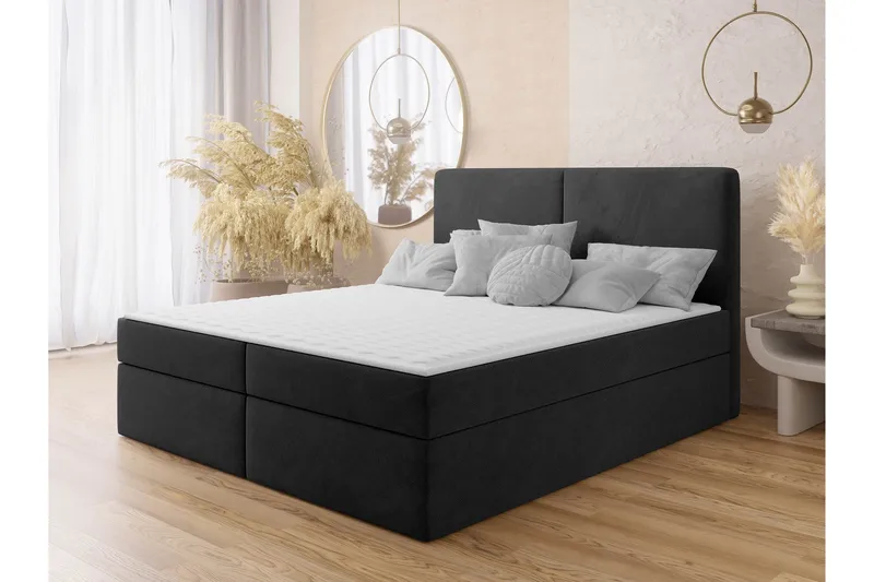 Garris Sängpaket Kontinentalsäng 140x200 cm - Svart - Products - Möbler - Säng - Komplett sängpaket