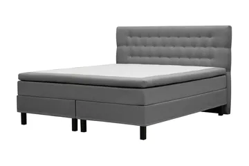 Hilton Komplett Sängpaket 160x200 cm Kontinentalsäng med diamant sänggavel - Grå - Products - Möbler - Säng - Kontinentalsäng