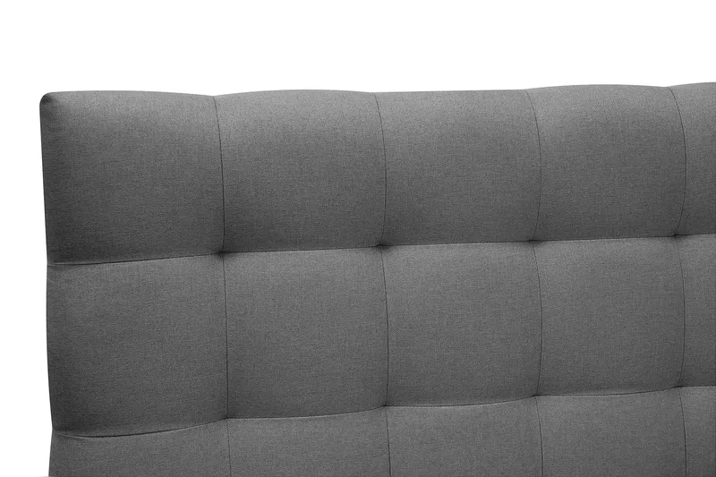 Hilton Komplett Sängpaket 160x200 cm Kontinentalsäng med rutad sänggavel - Grå - Products - Möbler - Säng - Kontinentalsäng