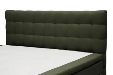Hilton Komplett Sängpaket 160x200 cm Kontinentalsäng med rutad sänggavel - Grön - Products - Möbler - Säng - Kontinentalsäng