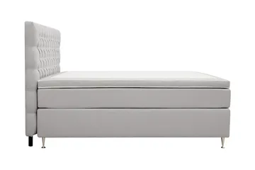 Hilton Lyx Komplett Sängpaket 160x200 cm Kontinentalsäng med knappad sänggavel - Grå - Products - Möbler - Säng - Kontinentalsäng