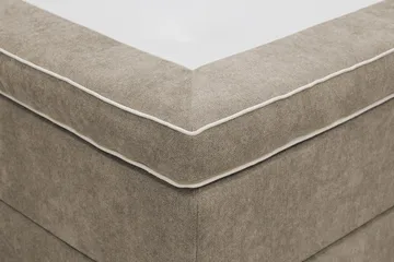 Hilton Lyx Komplett Sängpaket 160x200 cm Kontinentalsäng med knappad sänggavel i chenille - Brun - Products - Möbler - Säng - Kontinentalsäng