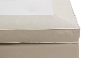 Hilton Lyx Komplett Sängpaket 160x200 cm Kontinentalsäng med knappad sänggavel i sammet - Beige / Sammet - Products - Möbler - Säng - Kontinentalsäng