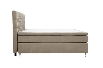 Hilton Lyx Komplett Sängpaket 180x200 cm Kontinentalsäng med knappad sänggavel i chenille - Brun - Products - Möbler - Säng - Kontinentalsäng