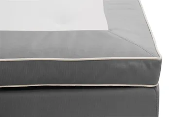 Hilton Lyx Komplett Sängpaket 180x200 cm Kontinentalsäng med knappad sänggavel i sammet - Ljusgrå - Products - Möbler - Säng - Kontinentalsäng