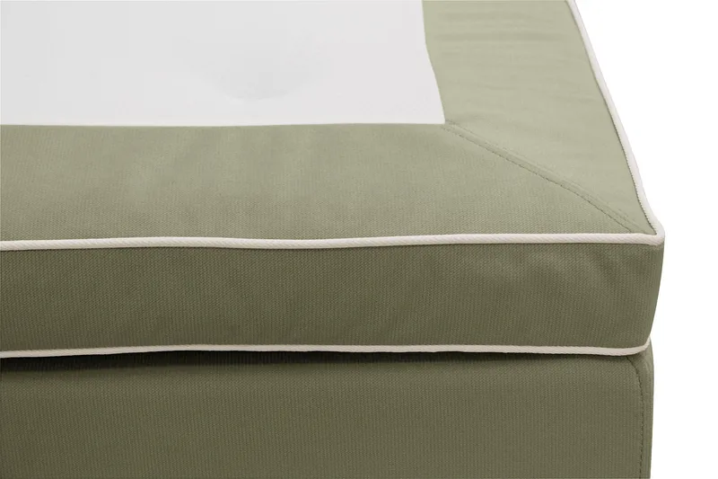 Hilton Lyx Komplett Sängpaket 180x200 cm Kontinentalsäng med knappad sänggavel i sammet - Olivgrön - Products - Möbler - Säng - Kontinentalsäng