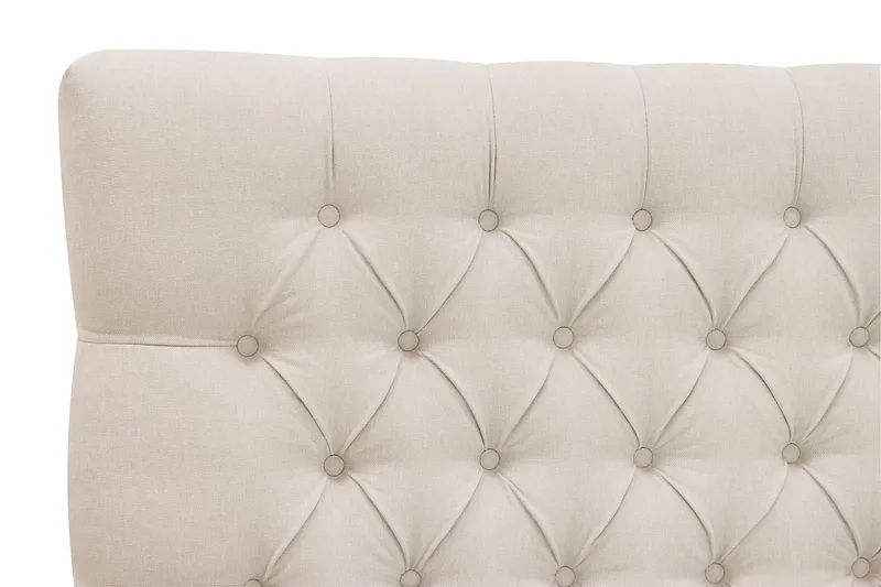 Hilton Lyx Komplett Sängpaket 180x200 cm Kontinentalsäng med knappad sänggavel - Ljusbeige - Products - Möbler - Säng - Kontinentalsäng