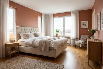 Hilton Lyx Kontinentalsäng 160x200 cm - Beige - Products - Möbler - Säng - Kontinentalsäng
